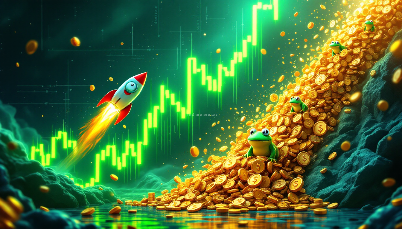 Инвесторы вновь обратились к мемкоинам: объем торгов взлетел на 106%